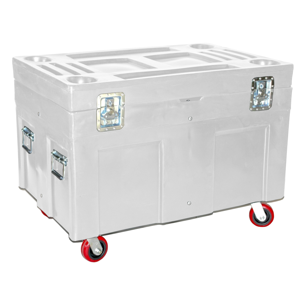 RC-4534-H5, Road Case, 12 Bushel, 45" x 30" x 34" - White 
