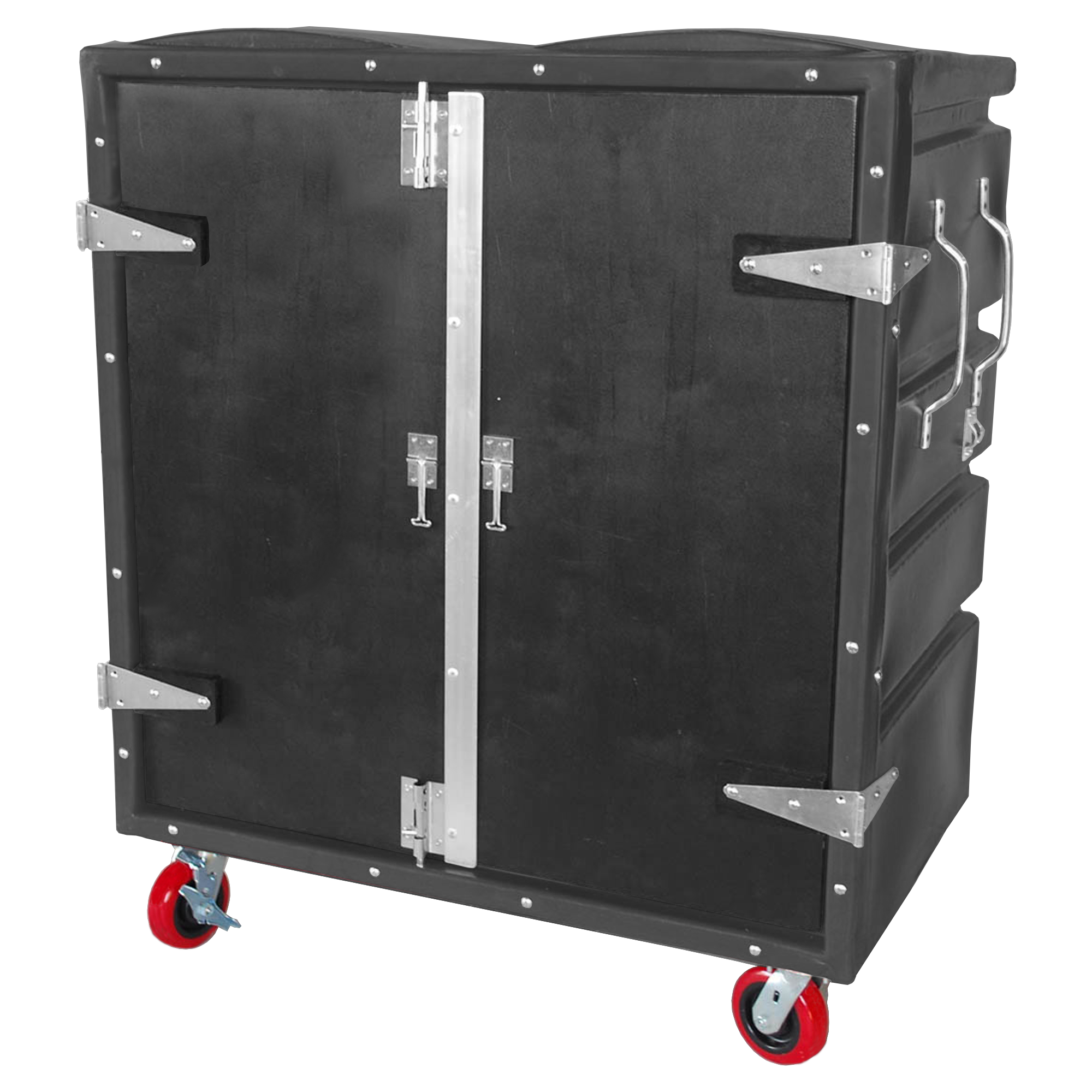 RTC-4829-H6, Security Cart, 28 Bushel, 48" x 29.5" x 56" - Black 