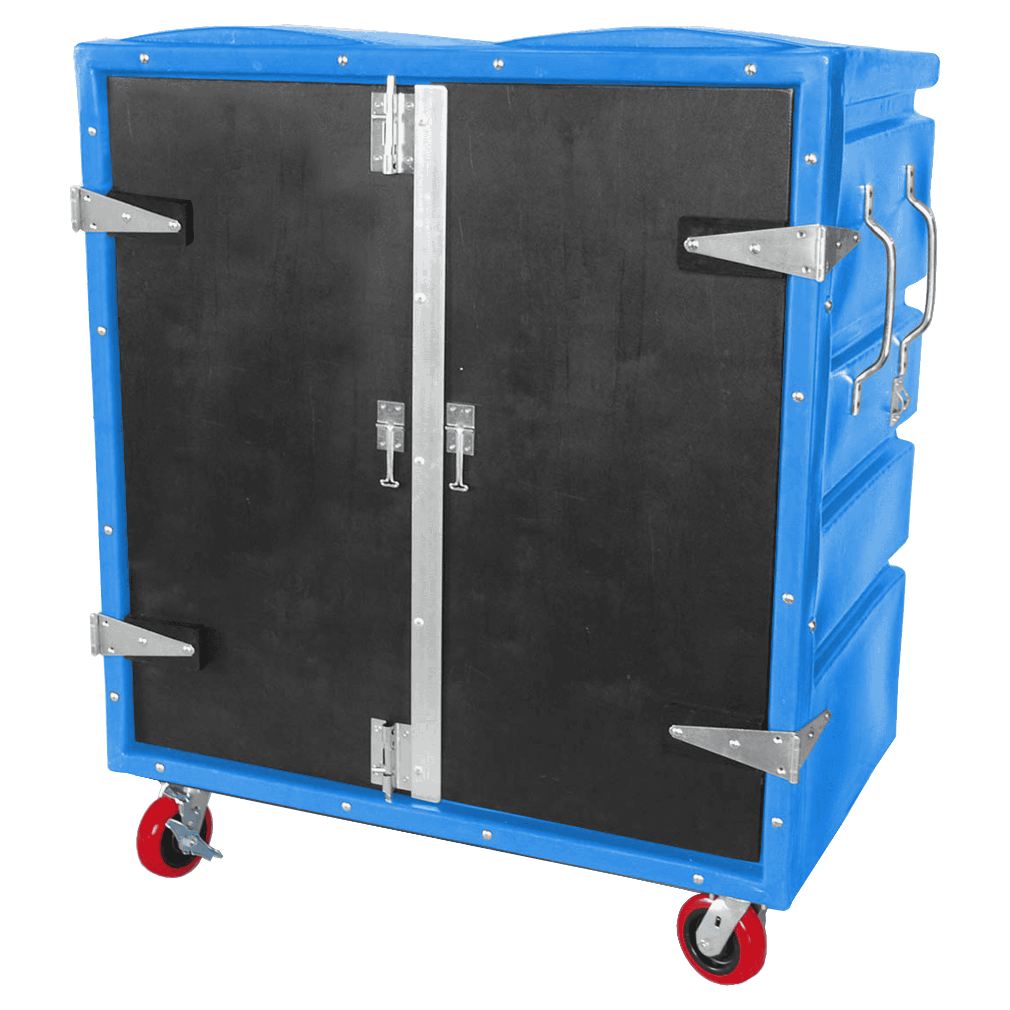 RTC-4829-H6, Security Cart, 28 Bushel, 48" x 29.5" x 56" - Blue 