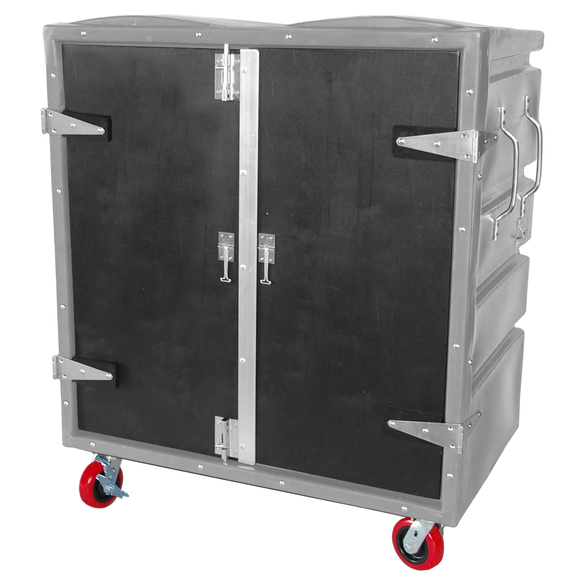RTC-4829-H6, Security Cart, 28 Bushel, 48" x 29.5" x 56" - Gray 