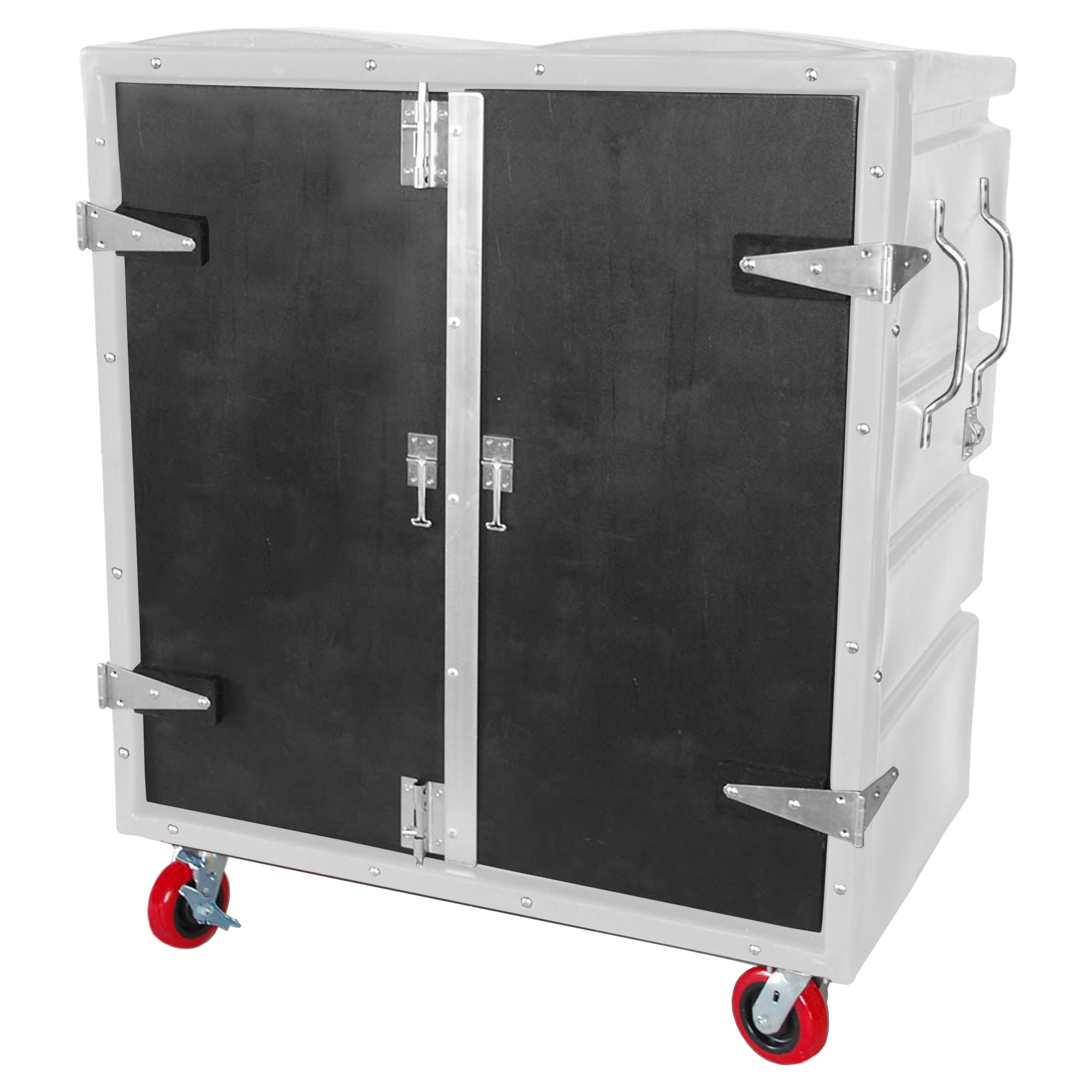 RTC-4829-H6, Security Cart, 28 Bushel, 48" x 29.5" x 56" - White 