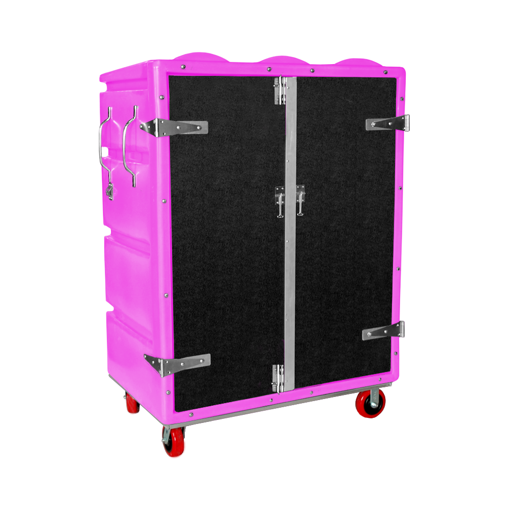 RTC-5829-H6, Security Cart, 28 Bushel, 48" x 29" x 67" - Pink 