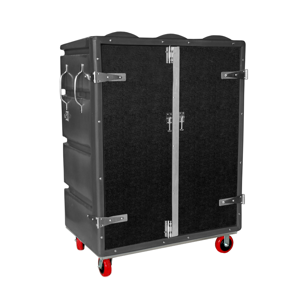 RTC-5829-H6, Security Cart, 28 Bushel, 48" x 29" x 67" - Dark Gray 