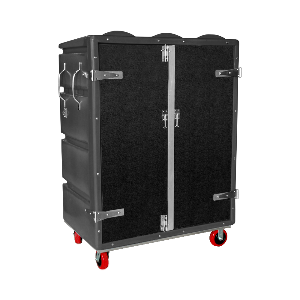 RTC-5829-H6, Security Cart, 28 Bushel, 48" x 29" x 67" - Black 