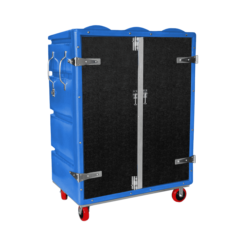 RTC-5829-H6, Security Cart, 28 Bushel, 48" x 29" x 67" - Blue 