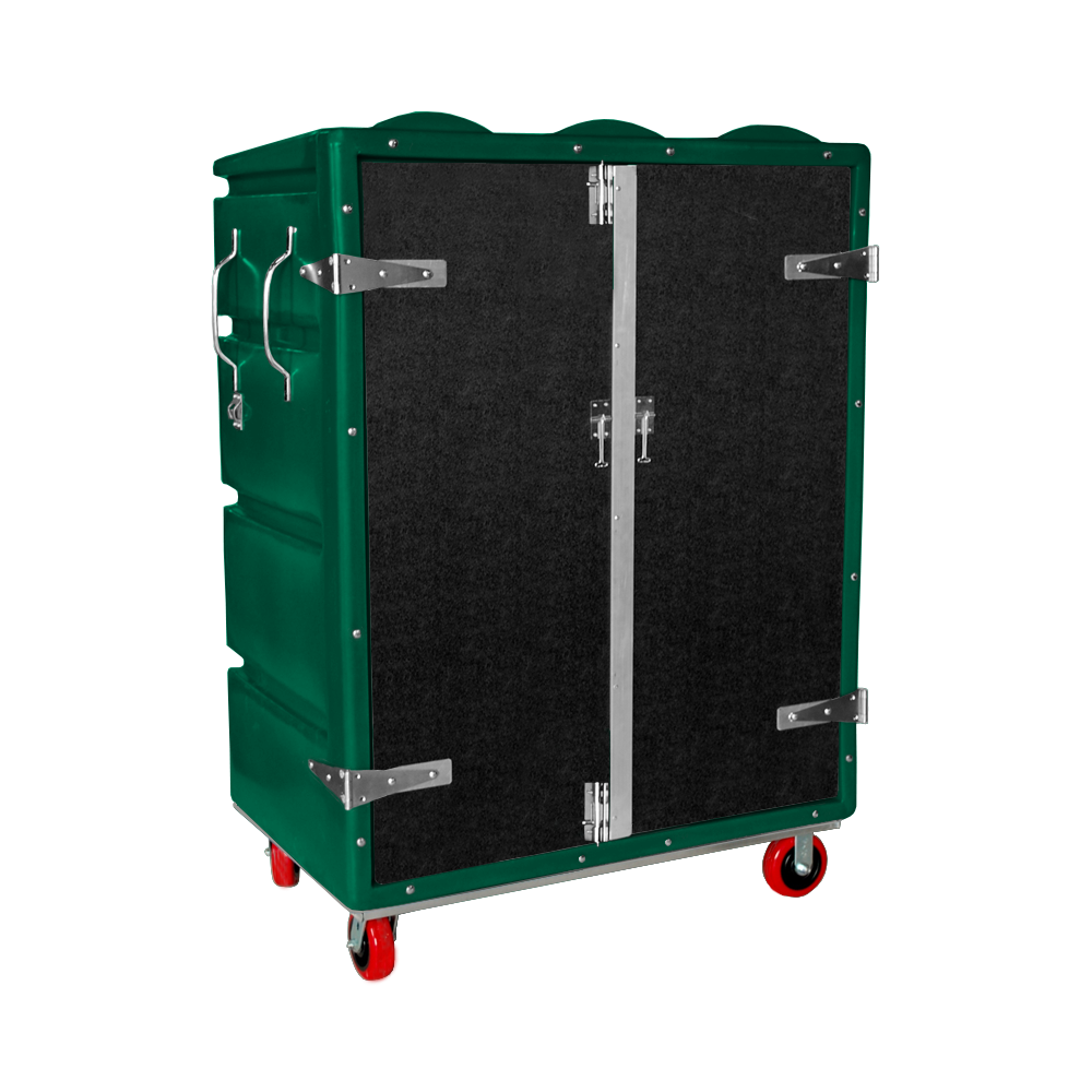 RTC-5829-H6, Security Cart, 28 Bushel, 48" x 29" x 67" - Green 
