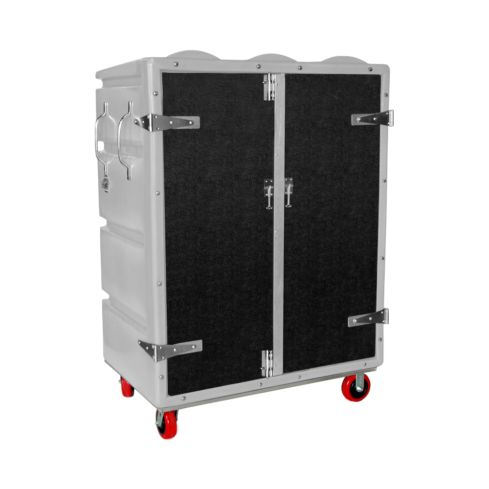RTC-5829-H6, Security Cart, 28 Bushel, 48" x 29" x 67" - White 