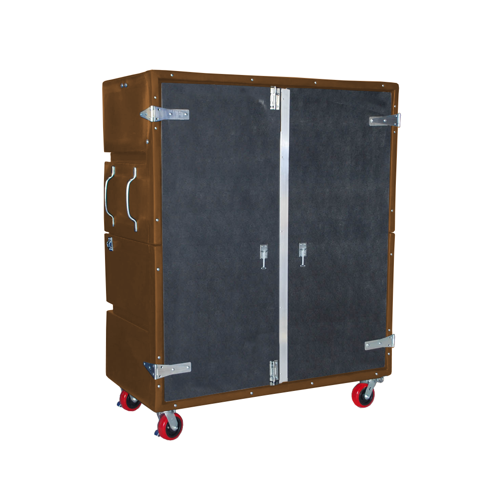 RTC-6829-H6, Security Cart, 54 Bushel, 60" x 29.5" x 75" - Brown 