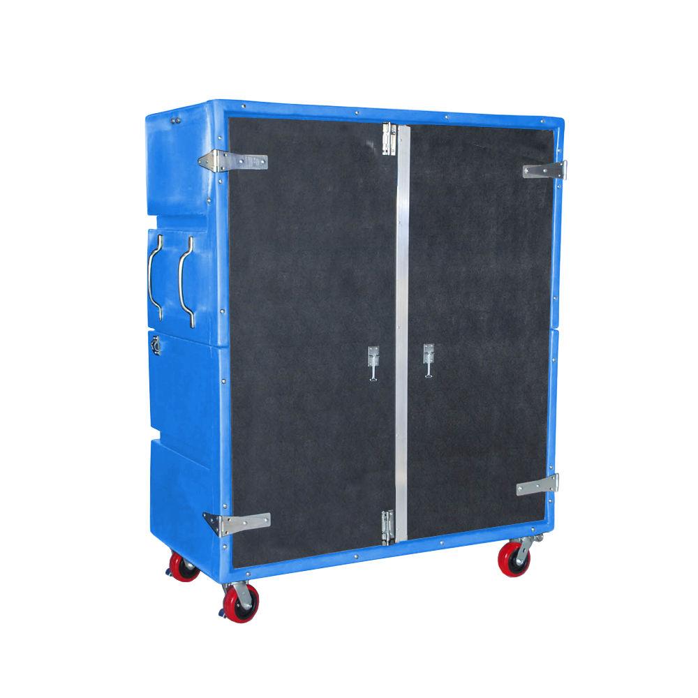 RTC-6829-H6, Security Cart, 54 Bushel, 60" x 29.5" x 75" - Blue 