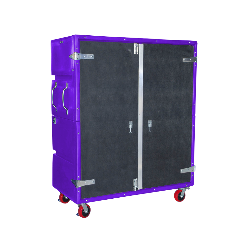 RTC-6829-H6, Security Cart, 54 Bushel, 60" x 29.5" x 75" - Purple 