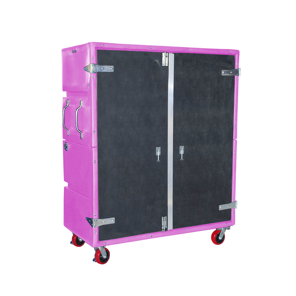 RTC-6829-H6, Security Cart, 54 Bushel, 60" x 29.5" x 75" - Pink 