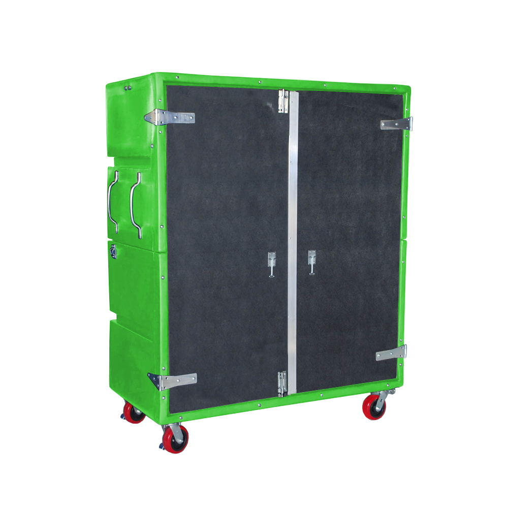 RTC-6829-H6, Security Cart, 54 Bushel, 60" x 29.5" x 75" - Lime Green 