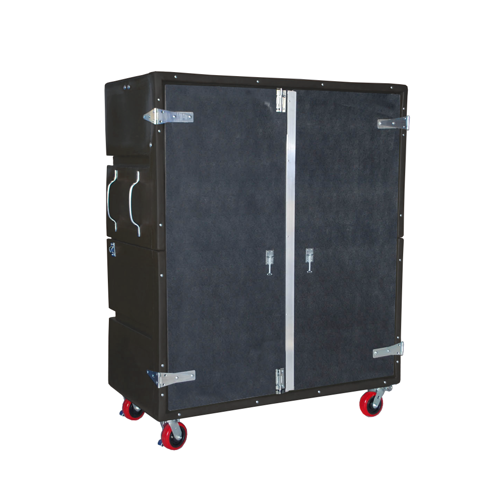 RTC-6829-H6, Security Cart, 54 Bushel, 60" x 29.5" x 75" - Black 
