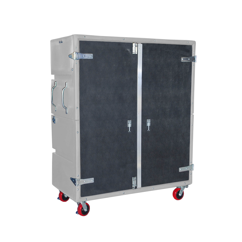 RTC-6829-H6, Security Cart, 54 Bushel, 60" x 29.5" x 75" - White 