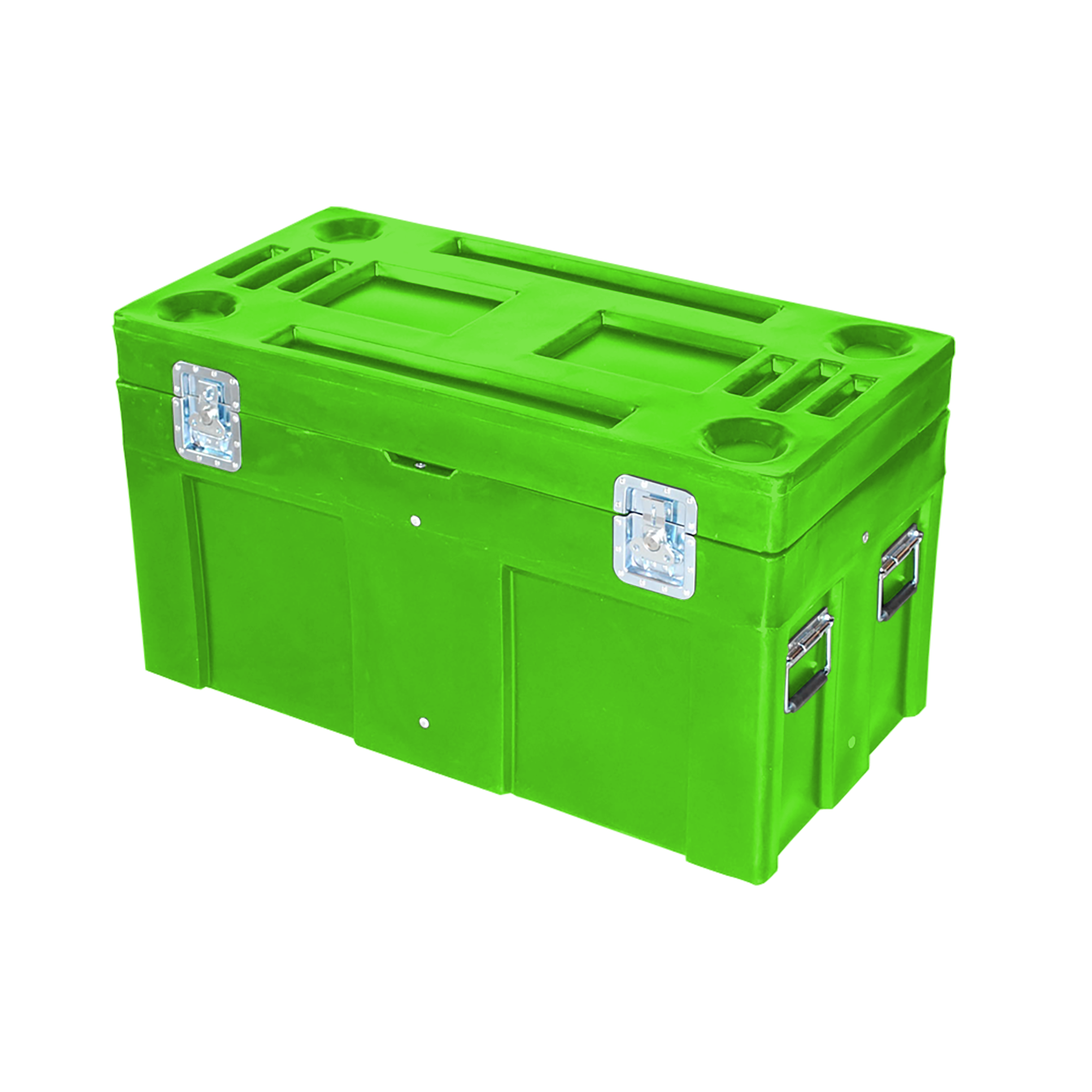 SC-4524, Road Case, 8 Bushel, 45" x 22.5" x 25" - Lime Green 