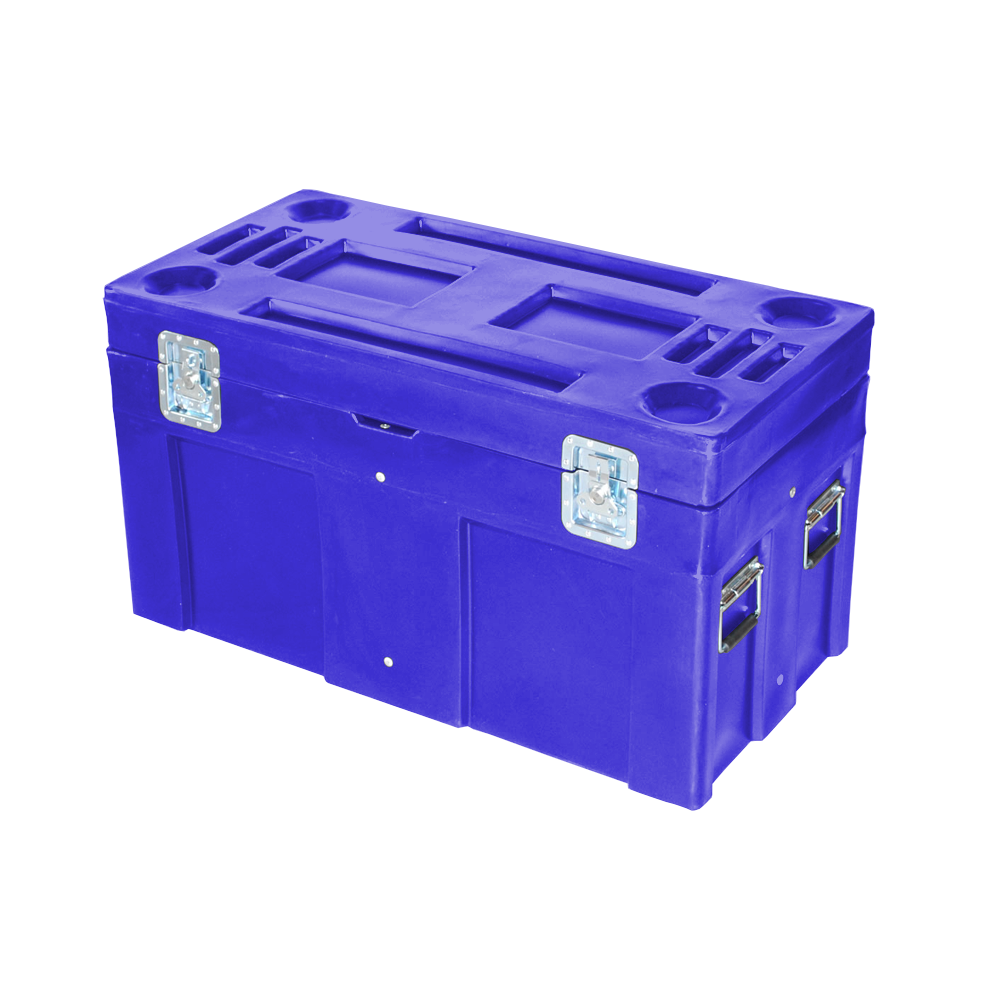 SC-4524, Road Case, 8 Bushel, 45" x 22.5" x 25" - Dark Blue 