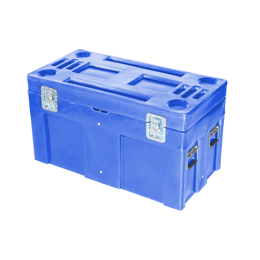 SC-4524, Road Case, 8 Bushel, 45" x 22.5" x 25" - Blue 
