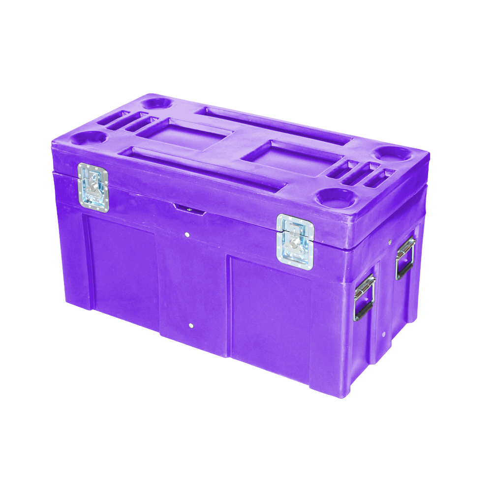 SC-4524, Road Case, 8 Bushel, 45" x 22.5" x 25" - Purple 