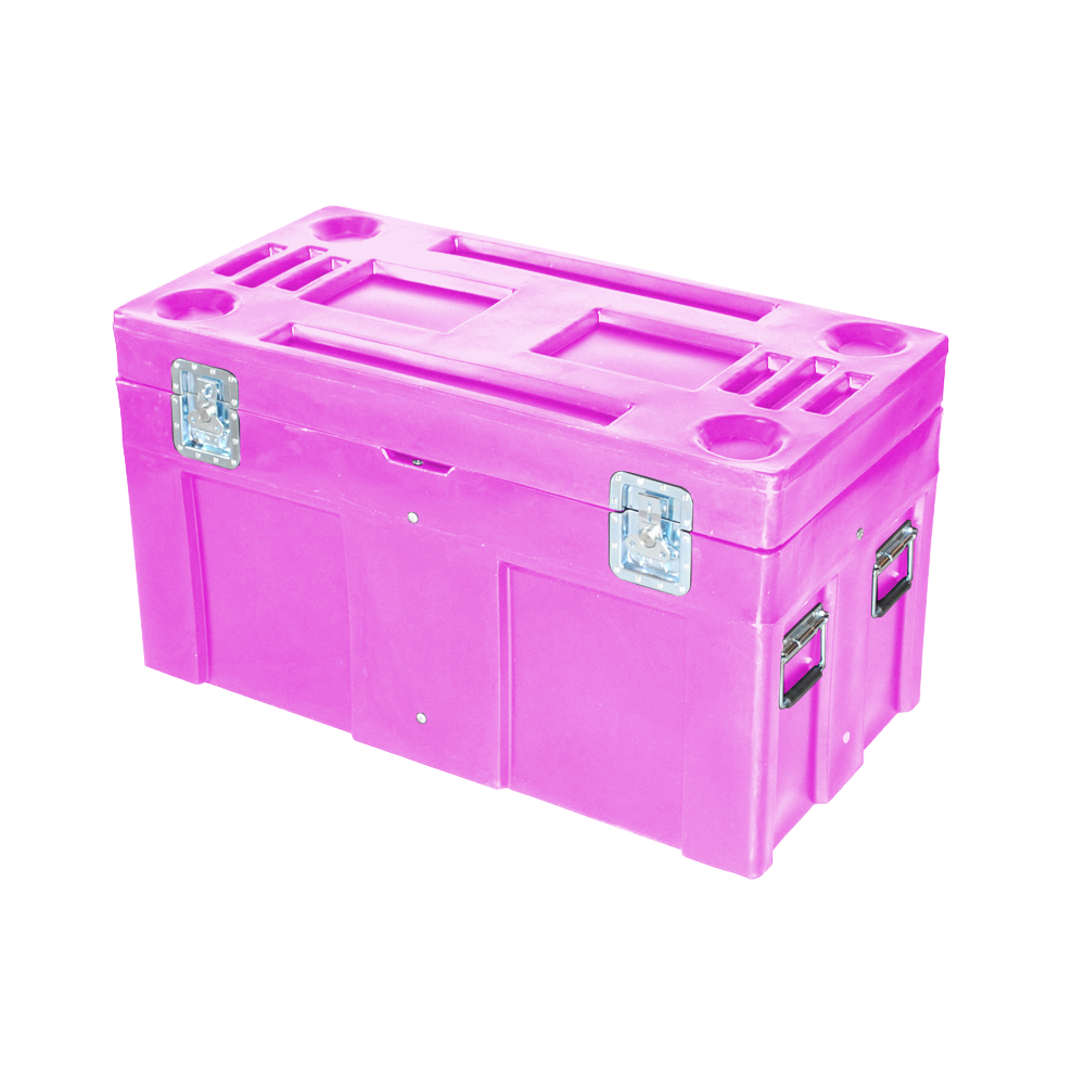 SC-4524, Road Case, 8 Bushel, 45" x 22.5" x 25" - Pink 
