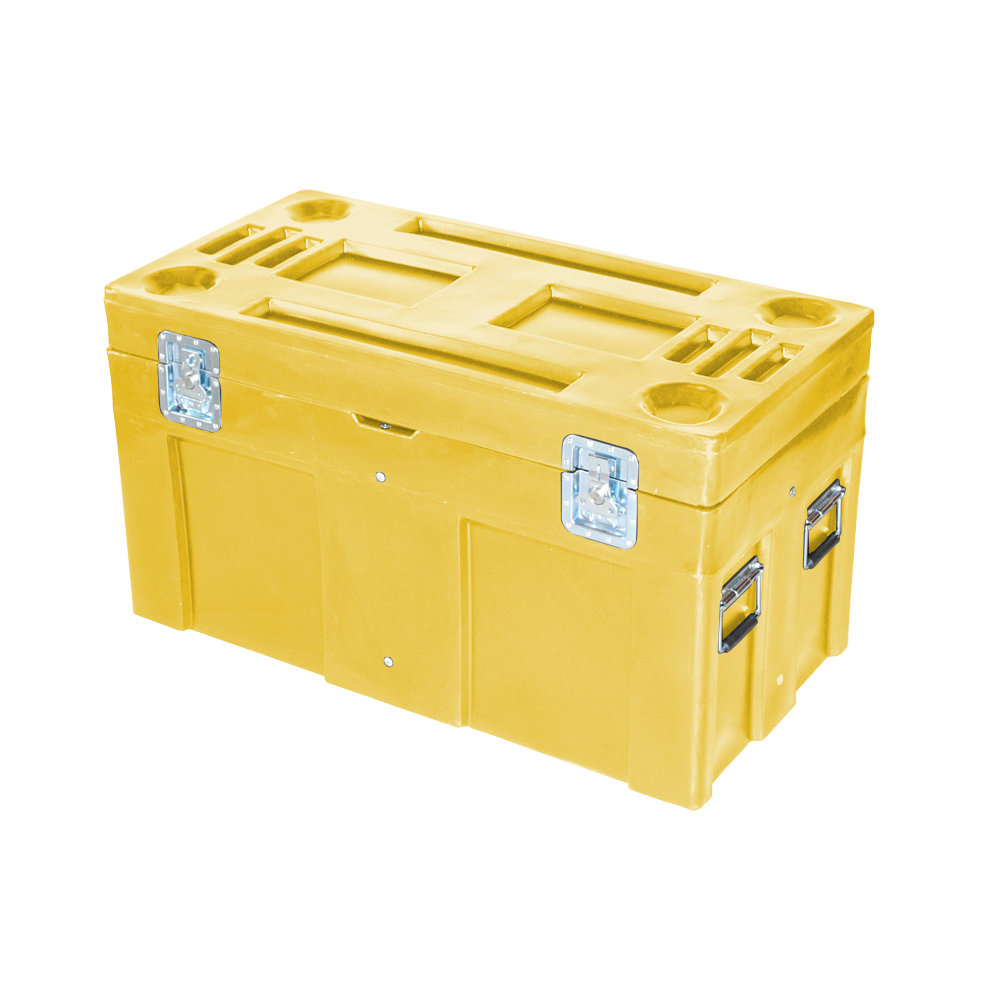 SC-4524, Road Case, 8 Bushel, 45" x 22.5" x 25" - Yellow 