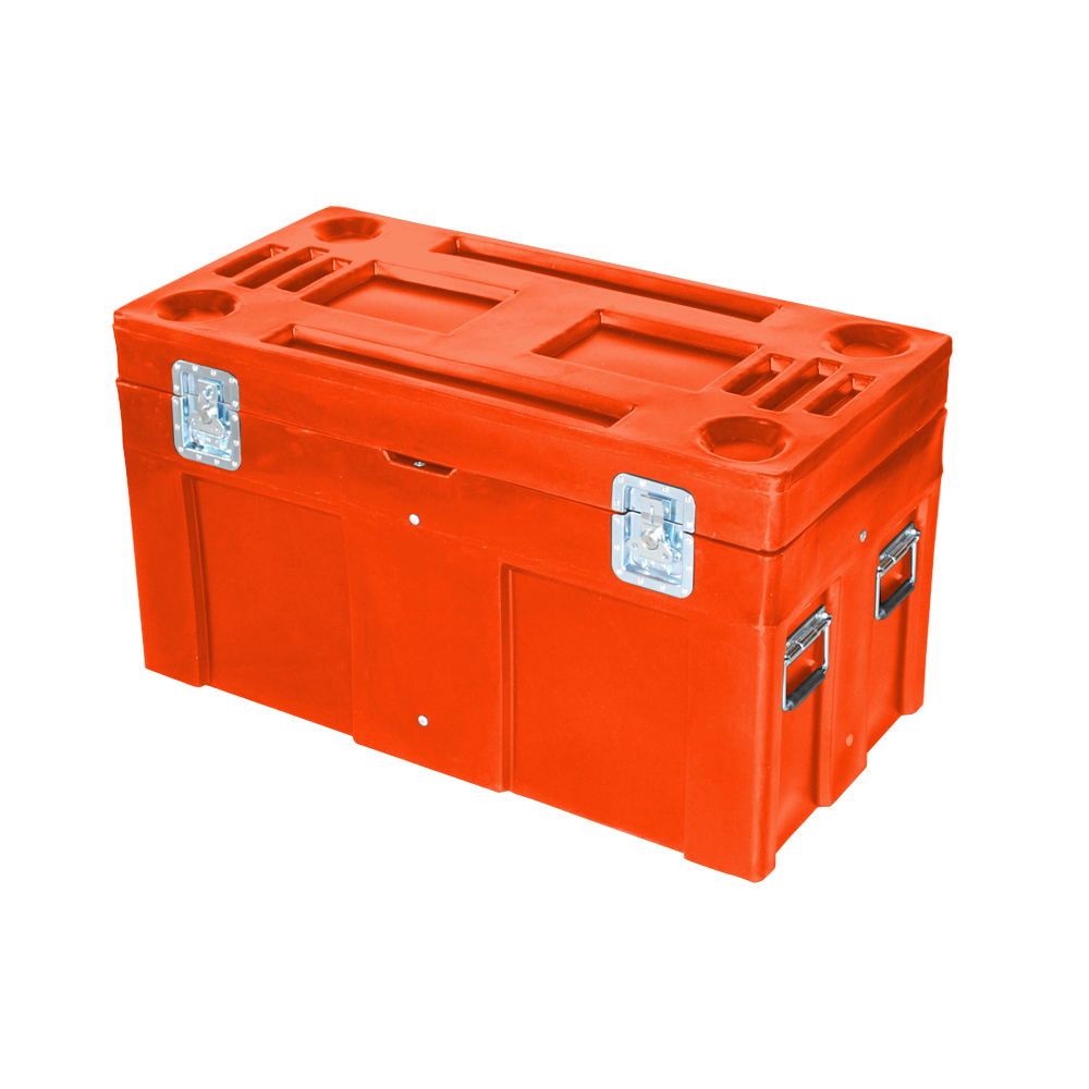 SC-4524, Road Case, 8 Bushel, 45" x 22.5" x 25" - Orange 