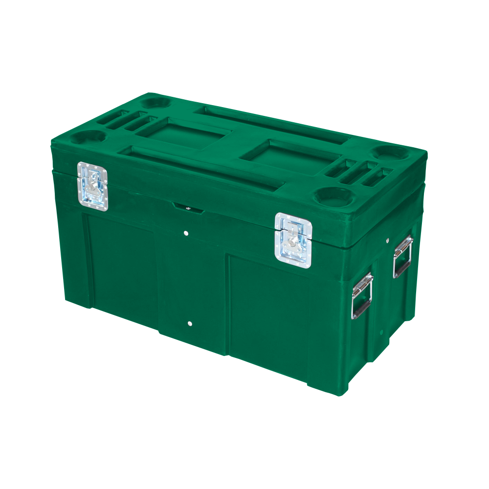 SC-4524, Road Case, 8 Bushel, 45" x 22.5" x 25" - Green 