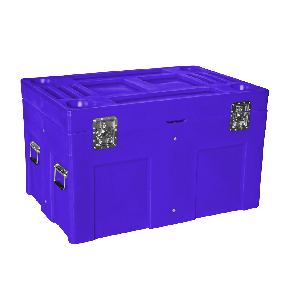 SC-4534, Road Case, 12 Bushel, 45" x 30" x 27.3" - Dark Blue 