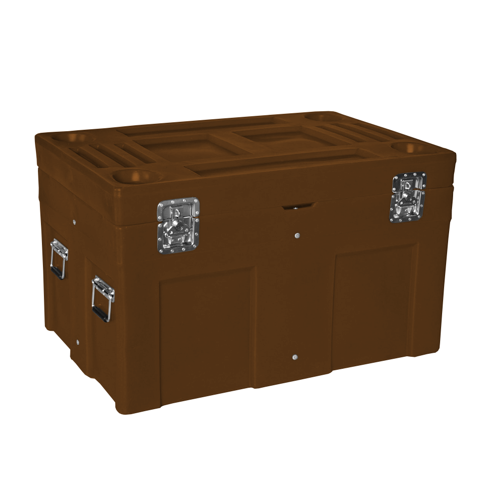 SC-4534, Road Case, 12 Bushel, 45" x 30" x 27.3" - Brown 