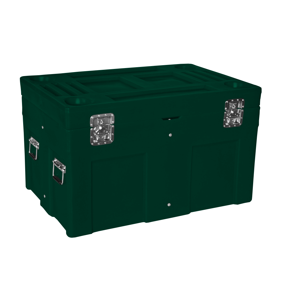 SC-4534, Road Case, 12 Bushel, 45" x 30" x 27.3" - Green 