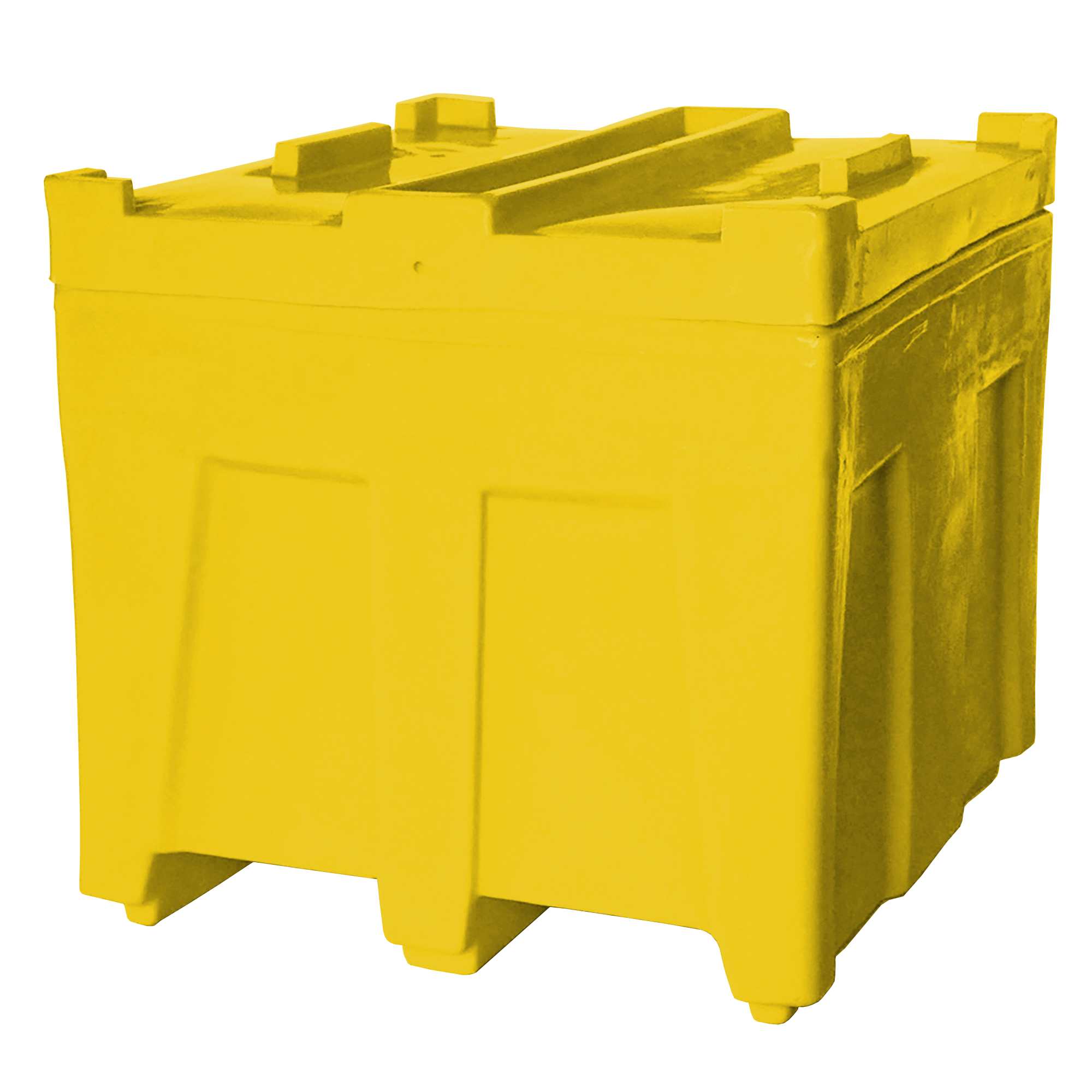SO-3626 Series, Stack Only Container with Lid, 11.7 Bushel, 36" x 32" x 29.5" - Yellow 