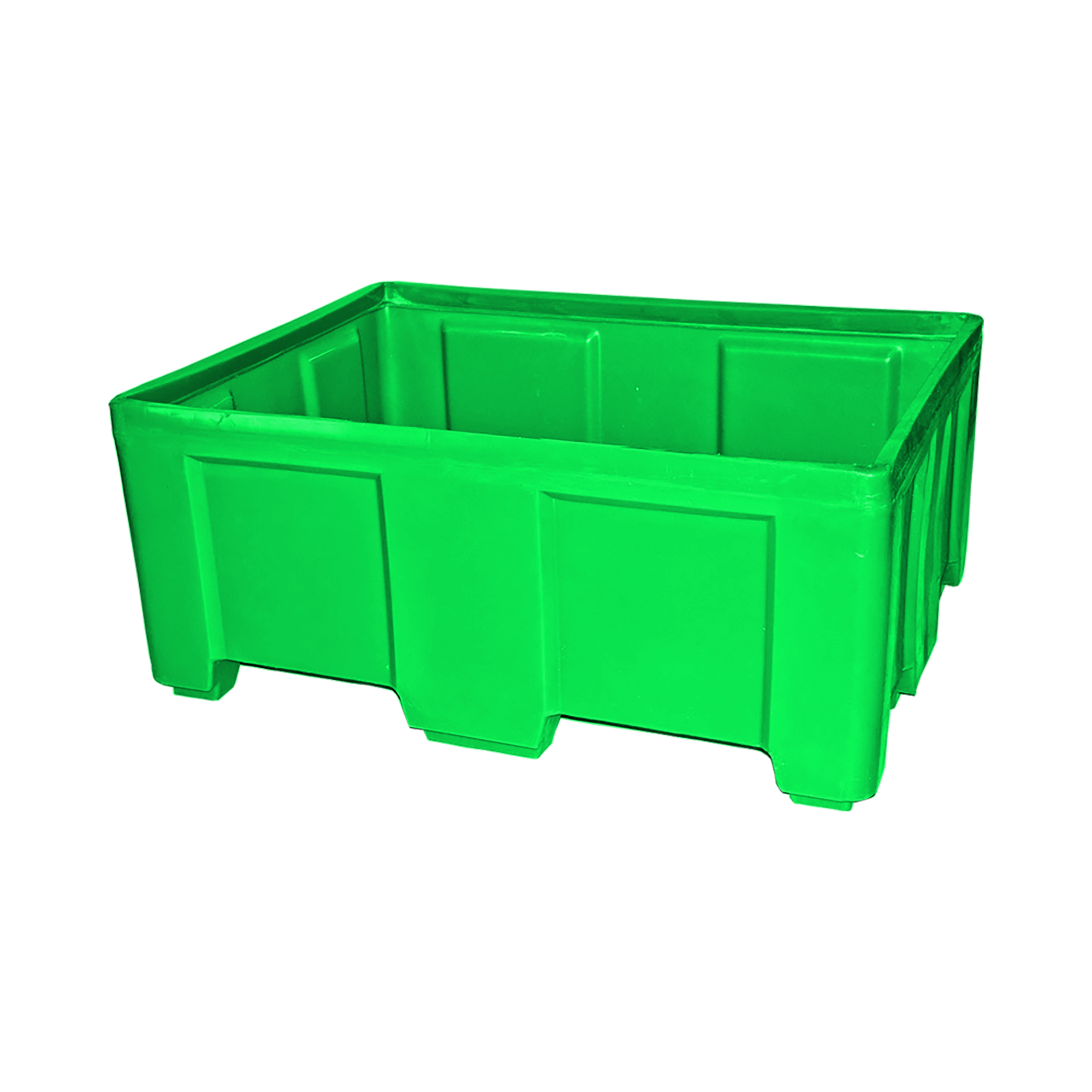 SO-5038 Series, Stack Only Container, 12.9 Bushel, 49.5" x 37.5" x 21.5" - Lime Green, Heavy Duty 