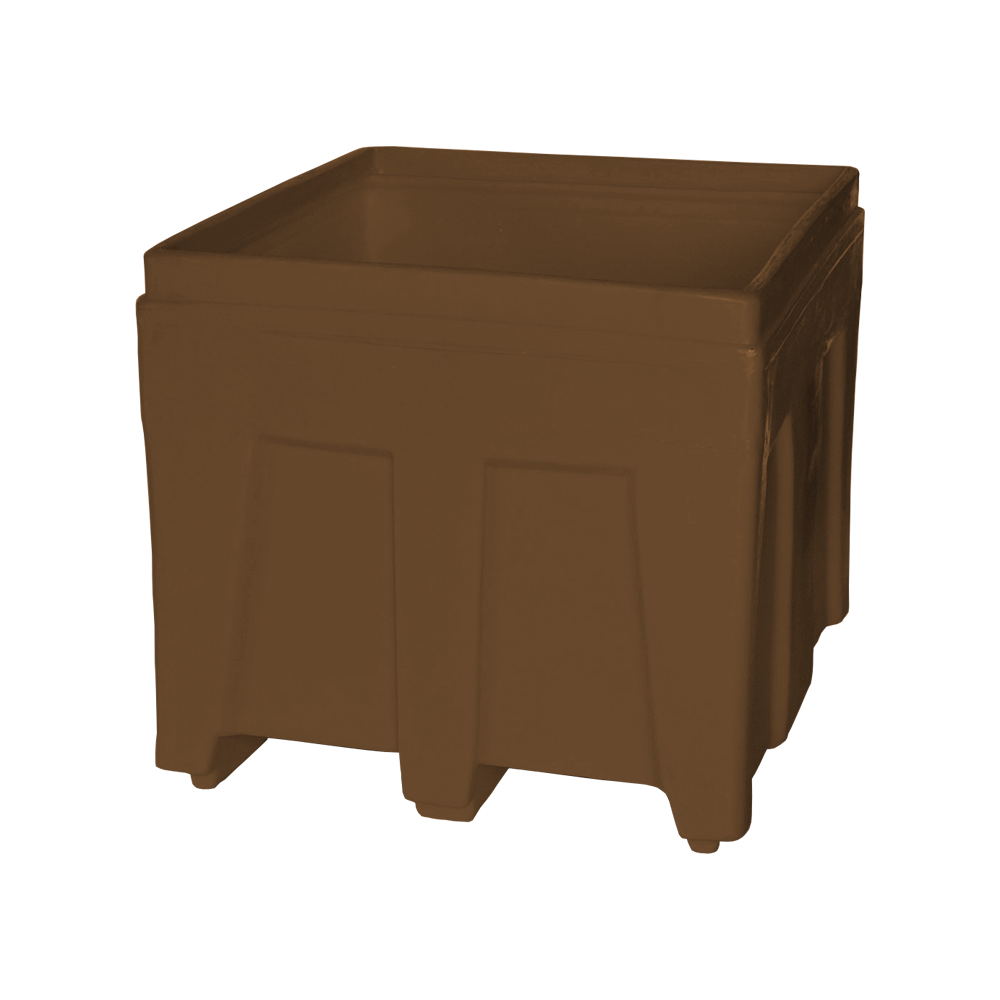 SO-3626 Series, Stack Only Containers, 11.7 Bushel, 36" x 32" x 29.5" - Brown 