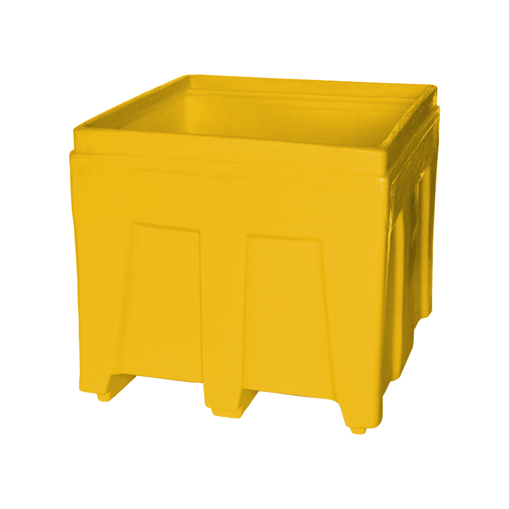 SO-3626 Series, Stack Only Containers, 11.7 Bushel, 36" x 32" x 29.5" - Yellow 