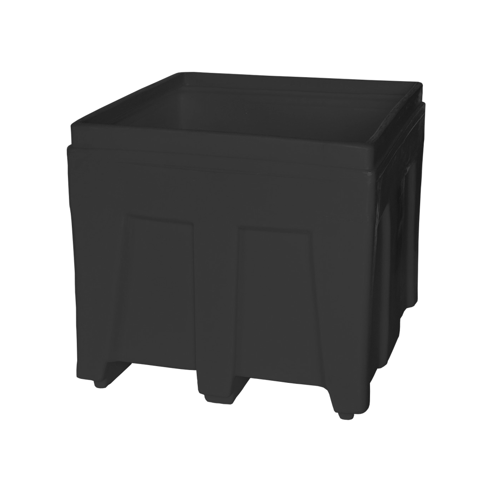 SO-3626 Series, Stack Only Containers, 11.7 Bushel, 36" x 32" x 29.5" - Black 