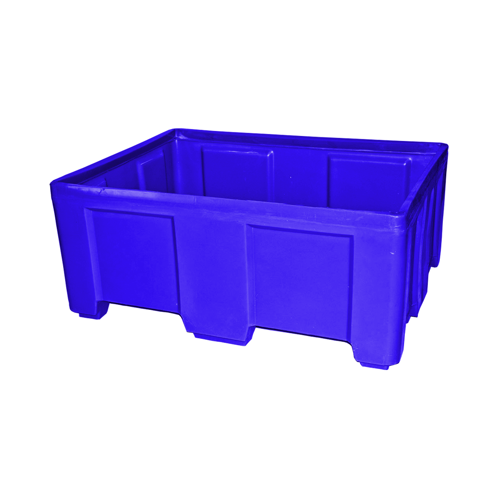 SO-5038 Series, Stack Only Container, 12.9 Bushel, 49.5" x 37.5" x 21.5" - Dark Blue, Heavy Duty 