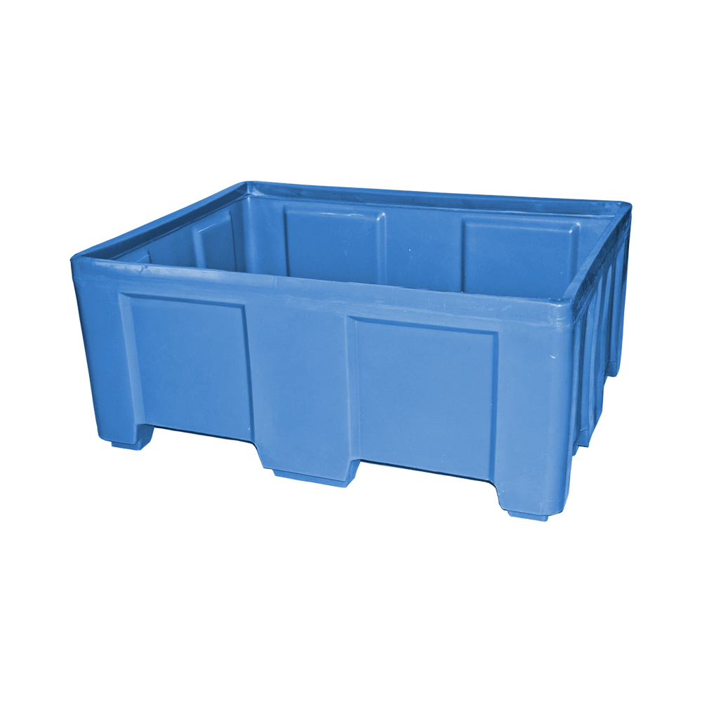SO-5038 Series, Stack Only Container, 12.9 Bushel, 49.5" x 37.5" x 21.5" - Blue, Heavy Duty 
