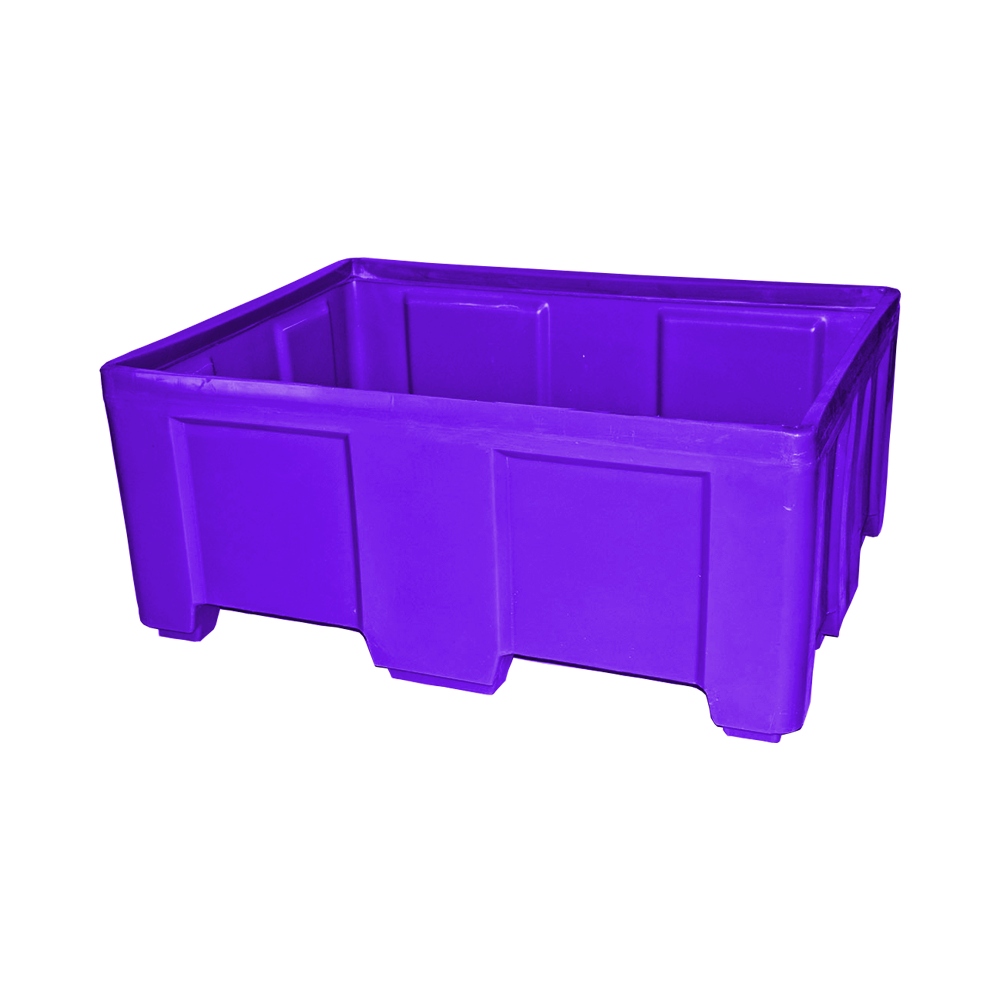 SO-5038 Series, Stack Only Container, 12.9 Bushel, 49.5" x 37.5" x 21.5" - Purple, Heavy Duty 