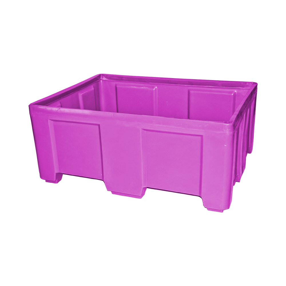 SO-5038 Series, Stack Only Container, 12.9 Bushel, 49.5" x 37.5" x 21.5" - Pink, Heavy Duty 