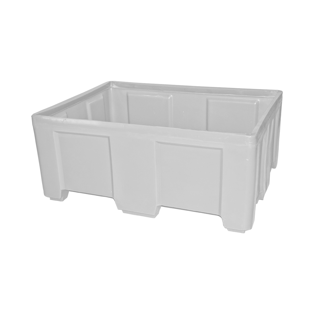 SO-5038 Series, Stack Only Container, 12.9 Bushel, 49.5" x 37.5" x 21.5" - White, Heavy Duty 