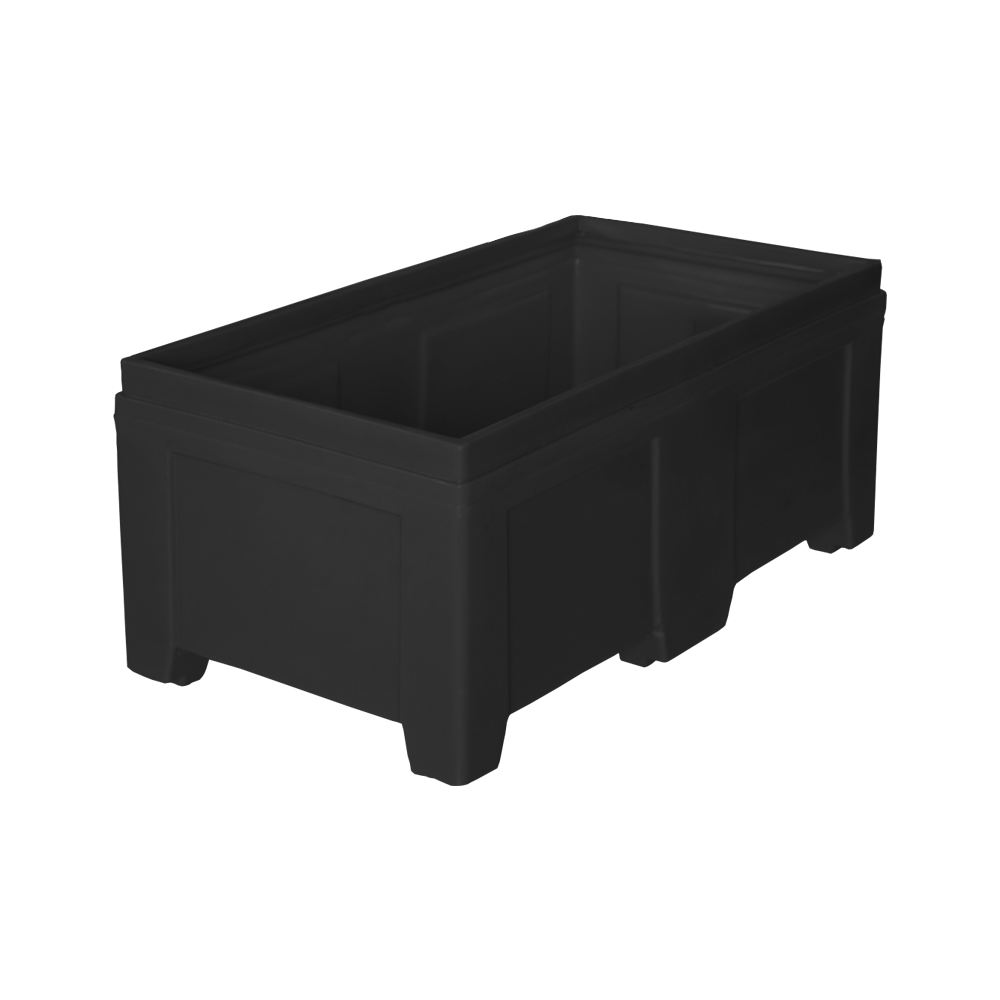 SO-5524 Series, Stack Only Container, 13.25 Bushel, 55" x 30" x 24" - Black 