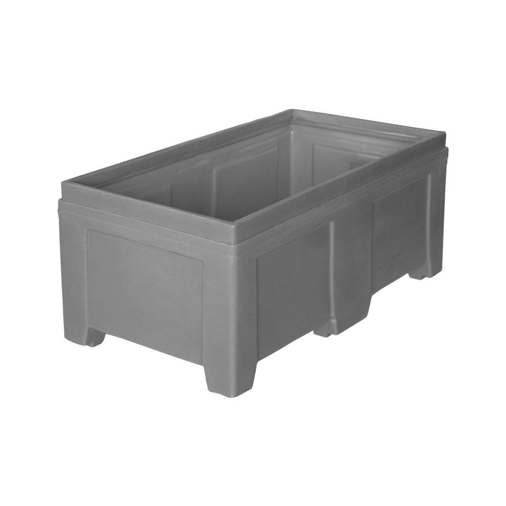 SO-5524 Series, Stack Only Container, 13.25 Bushel, 55" x 30" x 24" - Gray 