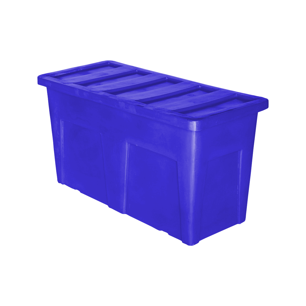 SW-5530 Series, Bulk Container, 13 Bushel, 56" x 25" x 30" - Dark Blue, Heavy Duty 
