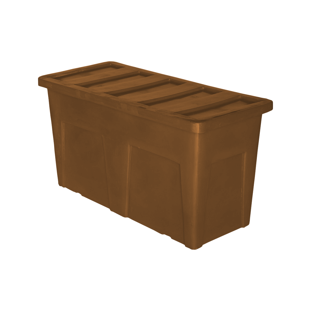 SW-5530 Series, Bulk Container, 13 Bushel, 56" x 25" x 30" - Brown, Heavy Duty 