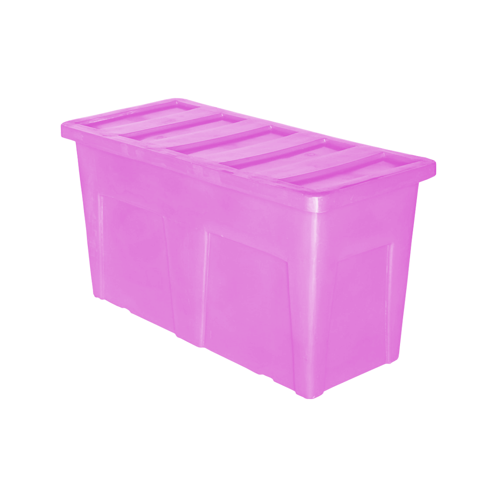 SW-5530 Series, Bulk Container, 13 Bushel, 56" x 25" x 30" - Pink, Heavy Duty 