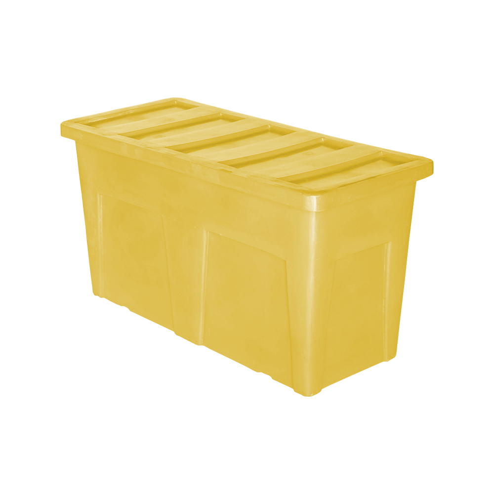 SW-5530 Series, Bulk Container, 13 Bushel, 56" x 25" x 30" - Yellow, Medium Duty 