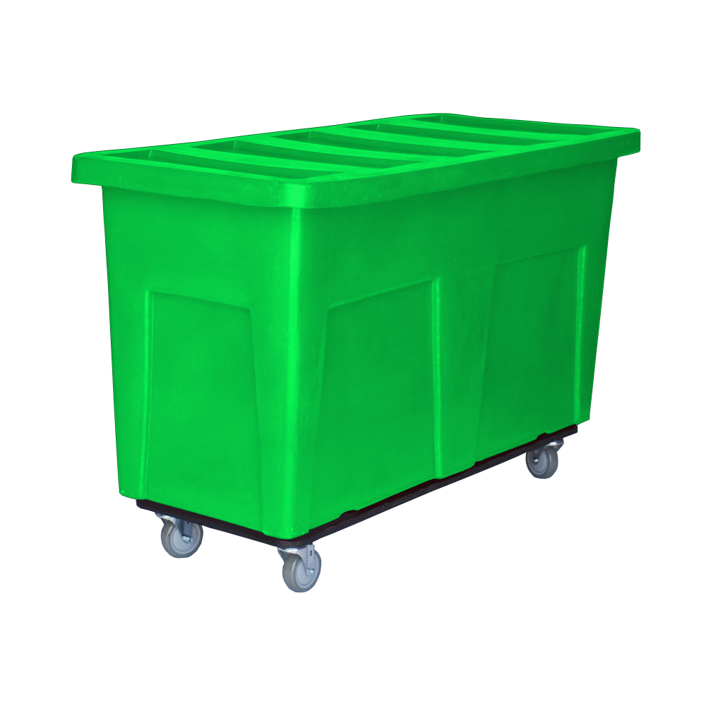 UT-5530-H4, Bulk Box Truck, 13 Bushel, 55" x 24" x 35.25" - Lime Green, Heavy Duty 