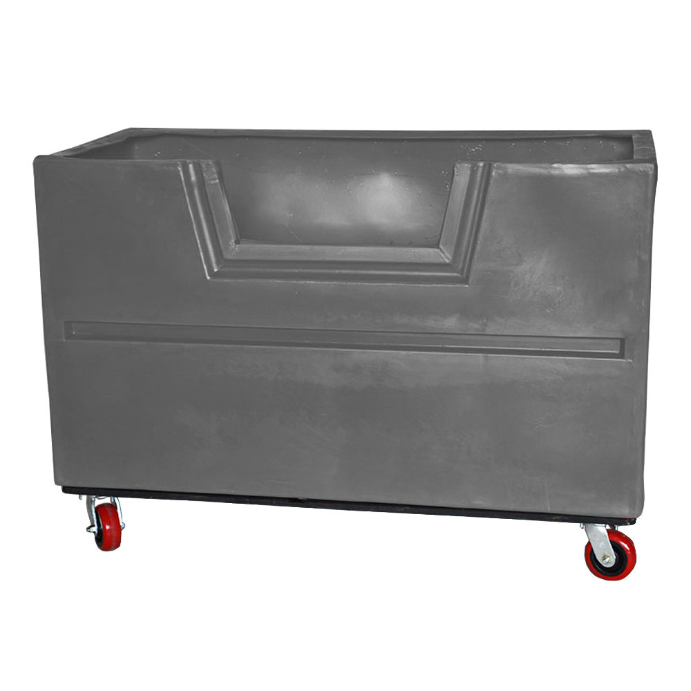 VFC-3429-H6, Hopper Front Bulk Cart, 24 Bushel, 60" x 29.8" x 40" - Dark Gray 