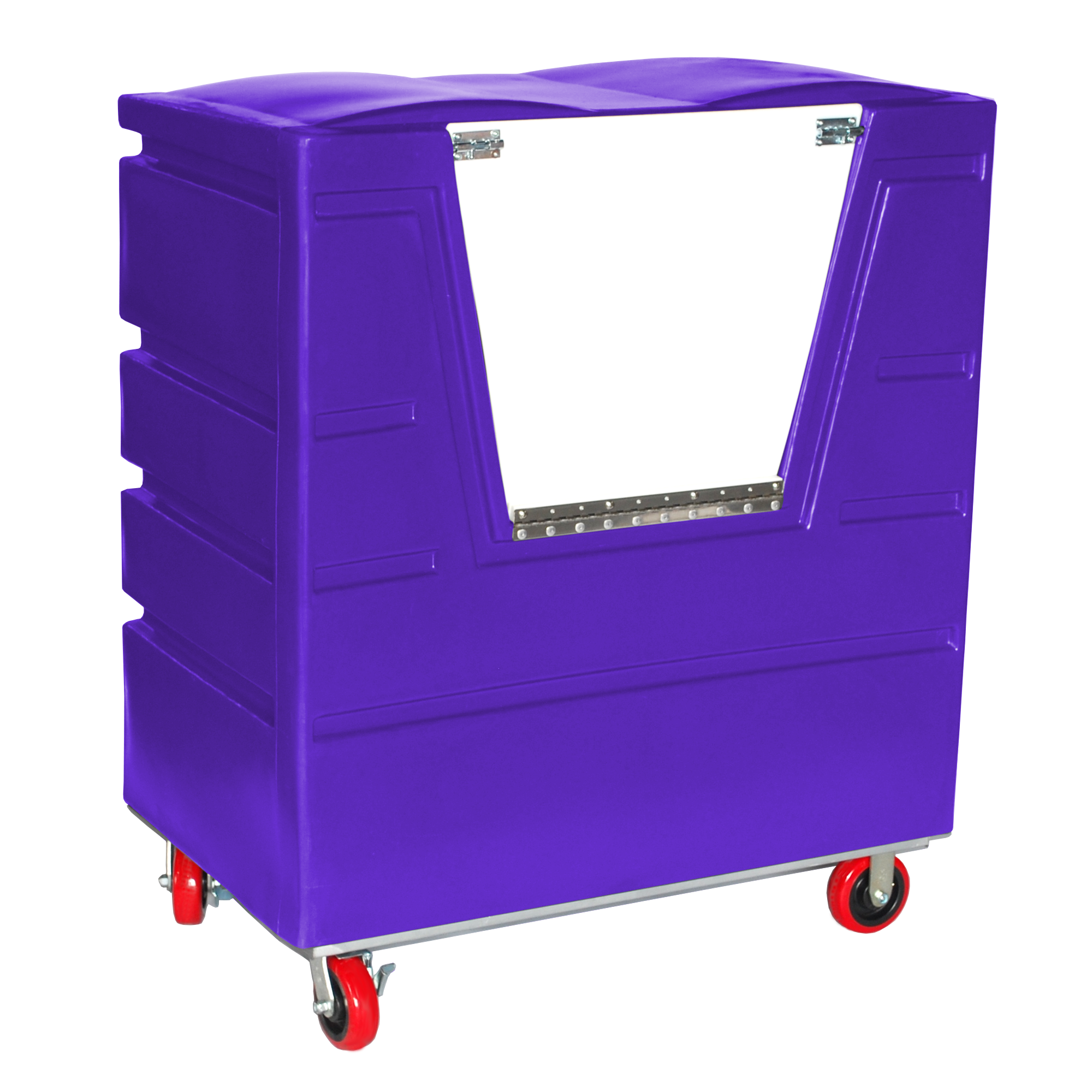 VFC-4829-H6-SP, Hopper Front Bulk Cart with Door, 27 Bushel, 48" x 29.5" x 56" - Purple 