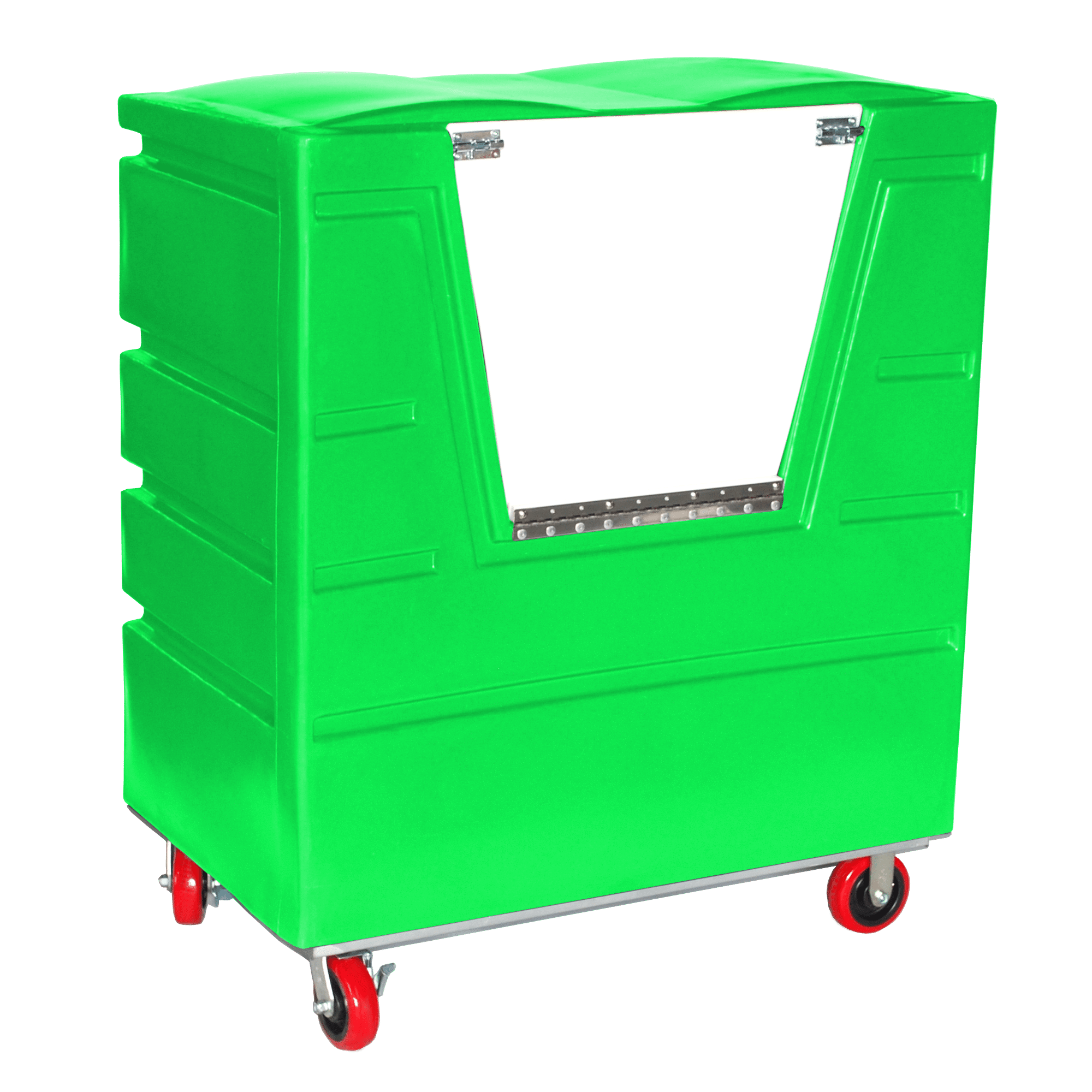VFC-4829-H6-SP, Hopper Front Bulk Cart with Door, 27 Bushel, 48" x 29.5" x 56" - Lime Green 