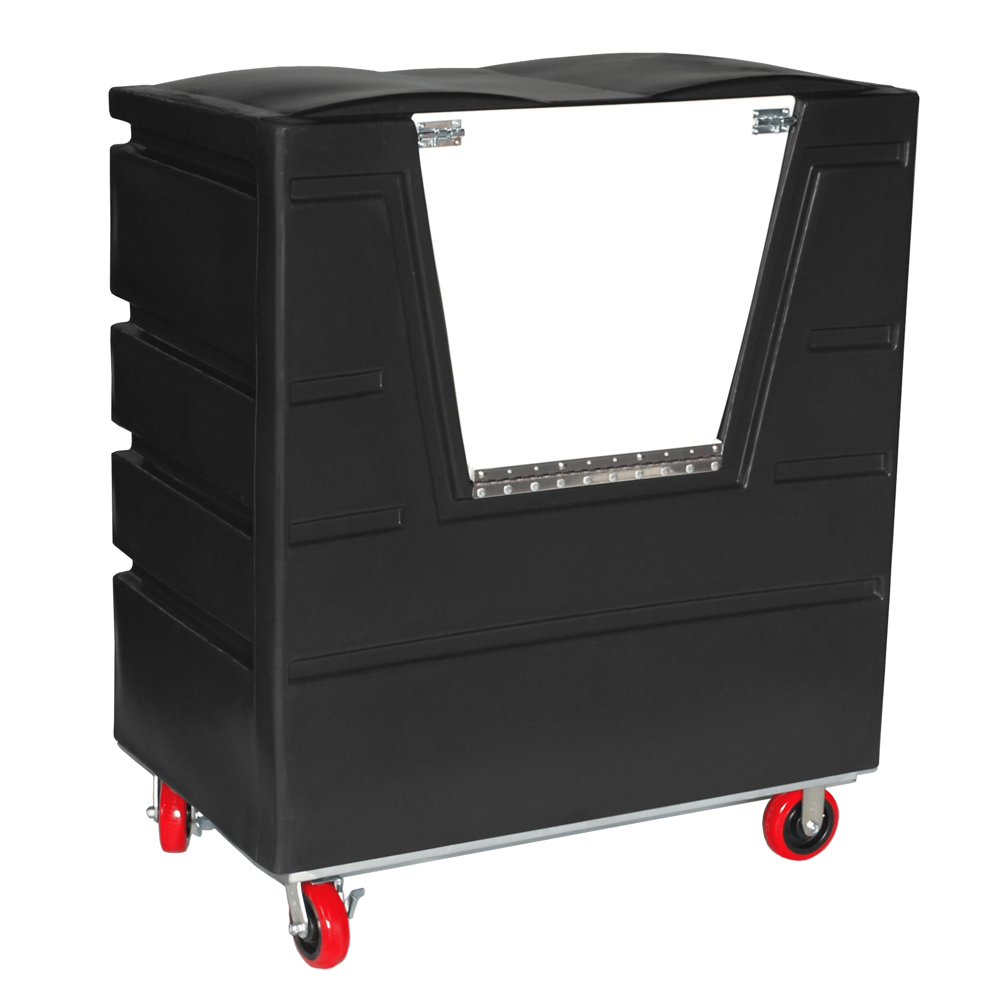 VFC-4829-H6-SP, Hopper Front Bulk Cart with Door, 27 Bushel, 48" x 29.5" x 56" - Black 